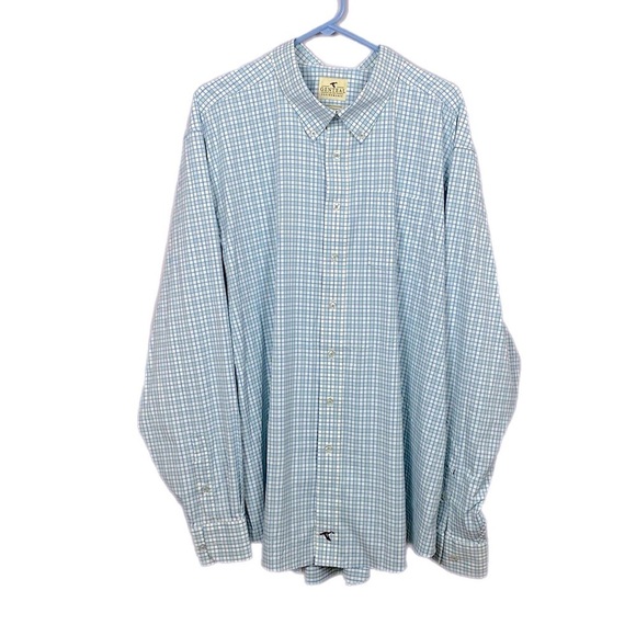 Genteal Fremont Softouch® Performance Sport Shirt in Adriatic blue plaid XXXL - Picture 13 of 13